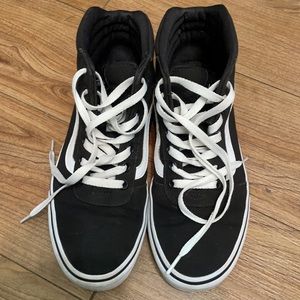 Black high top Vans
